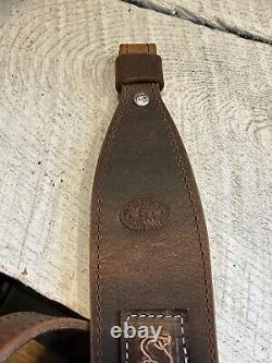 Buffalo Leather Rifle Sling Handmade Strap Personalized Made in USA