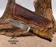Burr Oak Usa Handmade Damascus Clip Point Custom Knife With Leather Sheath (10)