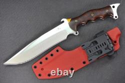 Busse Custom Anniversary MoJo. 255 Satin, Full Desert Ironwood Handle withsheath