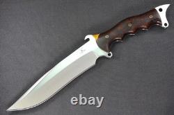 Busse Custom Anniversary MoJo. 255 Satin, Full Desert Ironwood Handle withsheath