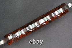 Busse Custom Anniversary MoJo. 255 Satin, Full Desert Ironwood Handle withsheath