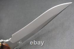 Busse Custom Anniversary MoJo. 255 Satin, Full Desert Ironwood Handle withsheath