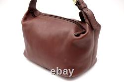 COACH Vintage Hand bag Made in USA Full Grain Leather Brown 8636h