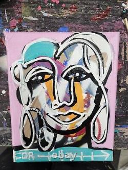 CORBELLIC Abstract Expressionism 10x8 Salon Collectible Contemporary Portrait