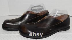 CYDWOQ Hand Made in USA Brown Leather Loafers Slip-Ons Shoes Womens Sz 8.5