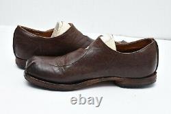 CYDWOQ Hand Made in USA Women's Sz 38 Brown Leather Mary Jane Loafers Shoes