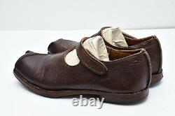 CYDWOQ Hand Made in USA Women's Sz 38 Brown Leather Mary Jane Loafers Shoes