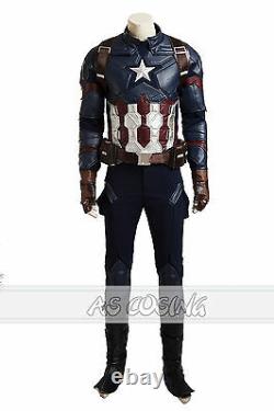 Captain America 3 Civil War Steven Rogers Cosplay Costumes Halloween Costume