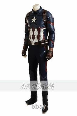 Captain America 3 Civil War Steven Rogers Cosplay Costumes Halloween Costume