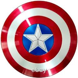 Captain America Handmade Shield 18G Steel LARP SCA Props Replica For Cosplay