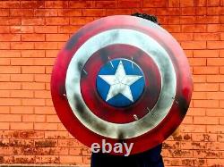 Captain America Shield Damaged Version Avengers Endgame Leather Straps Handmade