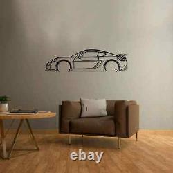 Cayman 981 GT4 Detailed Acrylic Silhouette Wall Art (Made In USA)