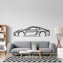 Cayman S 981 Detailed Acrylic Silhouette Wall Art (Made In USA)