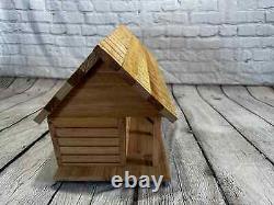 Cedar Bird House Purple Martin Hand Made Large 4 Nests Removable Back