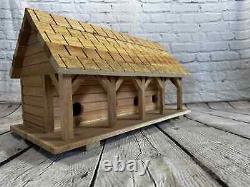 Cedar Bird House Purple Martin Hand Made Large 4 Nests Removable Back