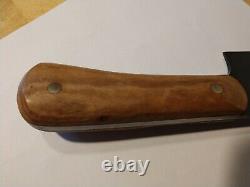 Chefs Knife Hand Forged, made in USA, one of a kind 7 blade 12 overall