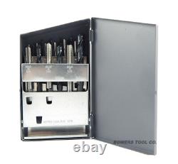 Chicago Latrobe 18pc Hand Tap & Drill Set Metric M2.5 to M12 with Index USA Made