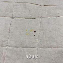 Chris Clark Folk Art Original Signed 2001 Hand Painted Hand Made Quilt 29x29