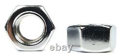 Chrome Plated Steel Hex Finish Nuts USA Made Hex Nuts #10 through 5/8