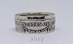 Coin Ring hand made from Morgan Silver Dollar in sizes 9 15