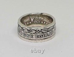 Coin Ring hand made from Morgan Silver Dollar in sizes 9 15