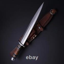 Cold Steel Arkansas Toothpick Fixed Blade Carbon Steel Knife Double Side Sharp