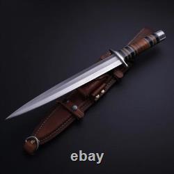 Cold Steel Arkansas Toothpick Fixed Blade Carbon Steel Knife Double Side Sharp