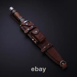 Cold Steel Arkansas Toothpick Fixed Blade Carbon Steel Knife Double Side Sharp