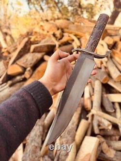 Collective Custom Handmade knife forged blade Bowie 6mm handle sheath