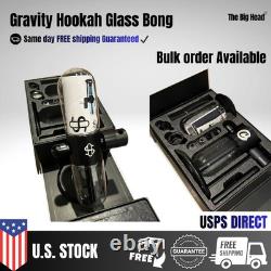 Cookie Gravity Hookah Glass Bong 360 Rotating Glass Hookah