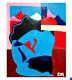Corbellic Cubism 16x20 Lady In Frame Modernist Original Gallery Fine Wall Art Nr