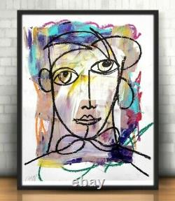 Corbellic Expressionist 14x11 Mary Anne Original Gallery Series French Portrait