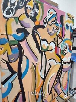 Corbellic Fine Cubism 18x24 Naked Truth Large Modernism Art Expressionism Nr