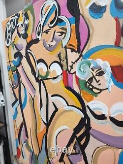 Corbellic Fine Cubism 18x24 Naked Truth Large Modernism Art Expressionism Nr