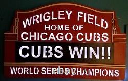 Cubs Stadium sign, Chicago stadium sign, Wrigley Field LED baseball Stadium