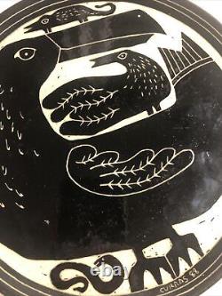 Curras Brothers Black & White 8 Plate 1988 Bold Birds
