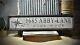 Custom Address Lat & Long Sign Rustic Hand Made Vintage Wooden