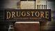 Custom Drugstore Pharmacist Sign Rustic Hand Made Vintage Wooden