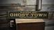 Custom Ghost Town Population Sign -rustic Hand Made Vintage Wood Sign