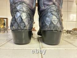 Custom HAND MADE IN Lavender Blue WESTERN DANCEHALL RODEO RANCH Boots USA 6 B