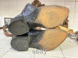 Custom HAND MADE IN Lavender Blue WESTERN DANCEHALL RODEO RANCH Boots USA 6 B