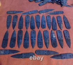 Custom Hand Made Damascus Steel 4'' Blank Blade Skinner USA Knives (lot Of 20)