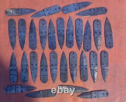 Custom Hand Made Damascus Steel 4'' Blank Blade Skinner USA Knives (lot Of 20)