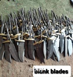 Custom Hand Made Damascus Steel 6'' Blank Blade Skinner USA Knives (lot Of 20)