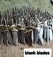 Custom Hand Made Damascus Steel 6'' Blank Blade Skinner Usa Knives (lot Of 20)