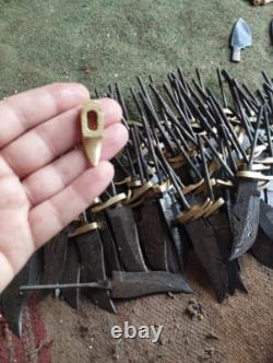 Custom Hand Made Damascus Steel 6'' Blank Blade Skinner USA Knives (lot Of 20)