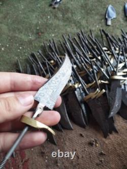 Custom Hand Made Damascus Steel 6'' Blank Blade Skinner USA Knives (lot Of 20)
