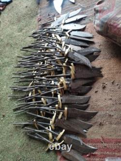 Custom Hand Made Damascus Steel 6'' Blank Blade Skinner USA Knives (lot Of 20)