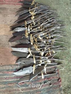 Custom Hand Made Damascus Steel 6'' Blank Blade Skinner USA Knives (lot Of 20)