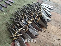 Custom Hand Made Damascus Steel 6'' Blank Blade Skinner USA Knives (lot Of 20)